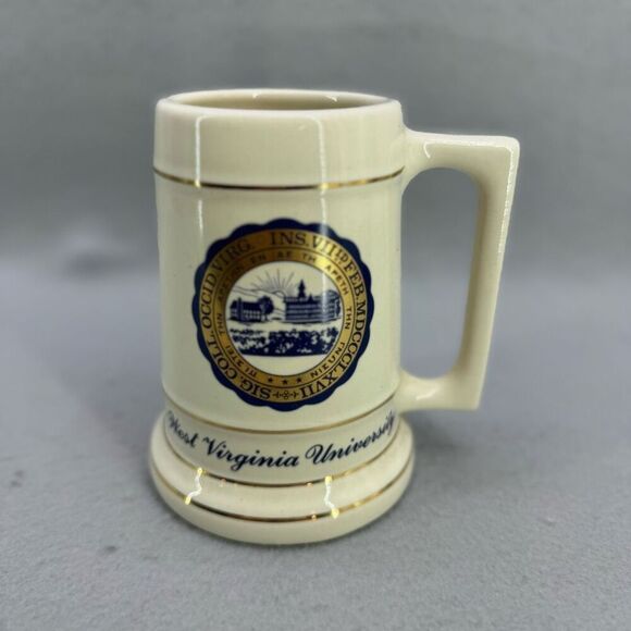 West Virginia University Stoneware Ceramic Beer Stein Collegiate Mug - Picture 1 of 6